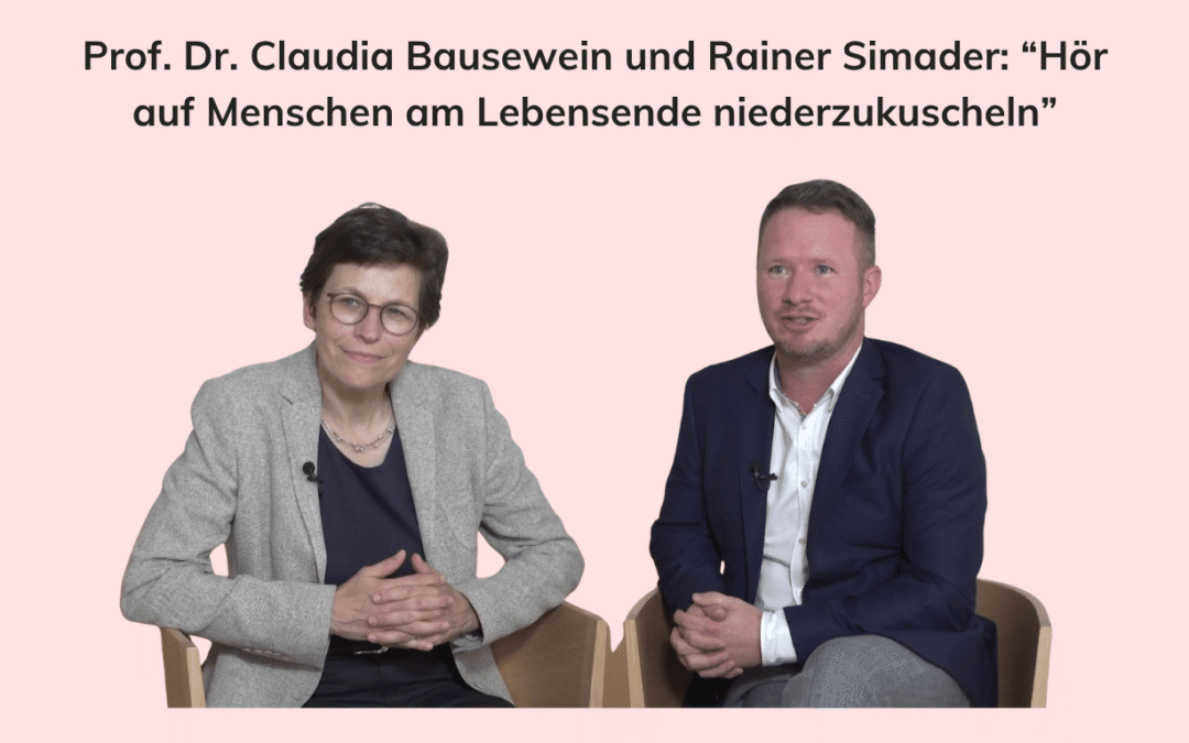 Hör auf Menschen am Lebensende niederzukuscheln